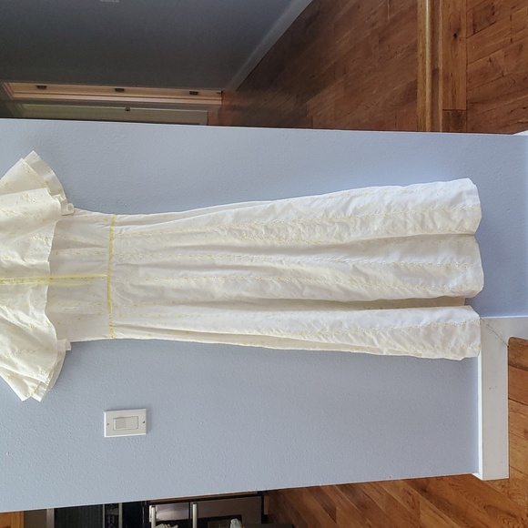 Vintage 1960 Eyelet Handmade Dress - Picture 3 of 11